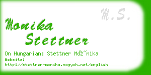 monika stettner business card